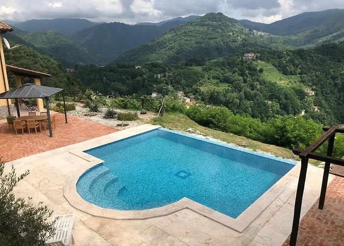 Casa Duetto - With Infinity Pool & View Over Lima Valley Bagni di Lucca